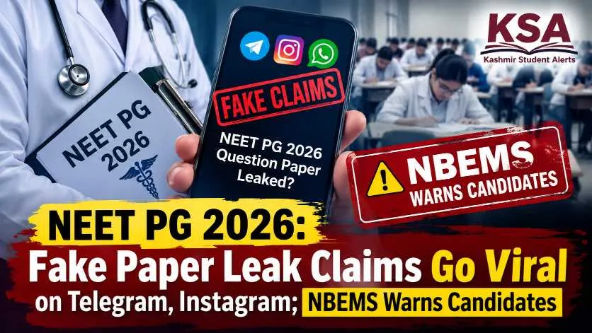 NEET PG 2026: Fake Paper Leak Claims Go Viral on Telegram, Instagram; NBEMS Warns Candidates