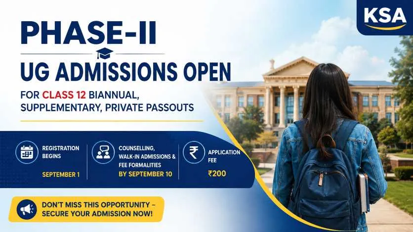 Phase-II UG Admissions Open for Class 12 Biannual, Supplementary & Private Candidates; Apply from Sept 1