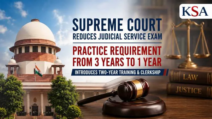 Supreme Court Reduces Judicial Service Exam Practice Requirement From 3 Years to 1 Year, Introduces Two-Year Training