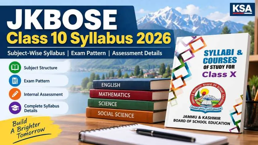 JKBOSE Class 10 Syllabus 2026: Subject-Wise Syllabus, Exam Pattern and Assessment Details