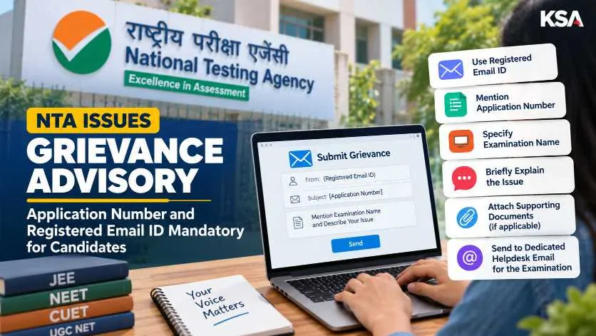 NTA Issues Grievance Advisory: Application Number and Registered Email ID Mandatory for Candidates