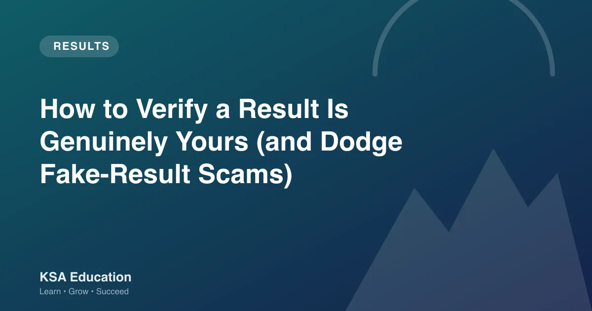 How to Verify a Result Is Genuinely Yours (and Dodge Fake-Result Scams)